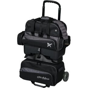 Strikeforce Konvoy 4-Ball Roller Bowling Bag Black/Carbon