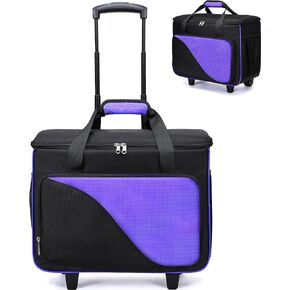 2 Ball Bowling Bag with Wheels Convertible Bowling Roller Bag for 1 or 2 Balls Bowling Equipment Bag with Shoe Bag EVA Foam Ball Cup Rolling Tote for Bowling Accessories Bowling Gifts for Youth Adults
