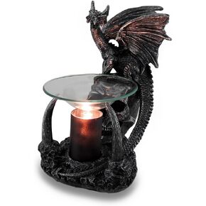 Obsidian Magma Gothic Dragon Lighted Electric Oil and Wax Warmer in Saudi Arabia
