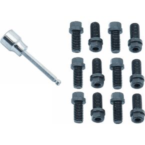 Mr. Gasket 3420G Hex Head Header Bolt , Black