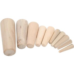 Emergency Wooden Plug, A Set Of 10 Durable Easy Installation Thru Hull Soft Wood Plug for Yacht for Boat for Marine