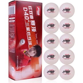 DHS ABS D40+ 3-Star White Table Tennis Balls; 10 / Box