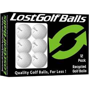 Titleist Pro V1x Golf Balls (12 Pack) - Mint Quality, Used Golf Balls Refinished by Lostgolfballs.com, Like New with No Logos