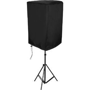 غطاء مكبر صوت يعمل بالخارج مقاس 12 بوصة، غطاء مكبر صوت قائم من القماش غطاء مكبر صوت حقيبة مكبر صوت غطاء واقي من الشمس مقاوم للماء حقيبة حماية من الغبار (أسود) in Kuwait