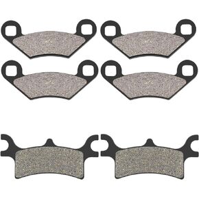 Front & Rear Brake Pads for Polaris Scrambler 400 500 2x4 4x4 2003-2008 Magnum 325 330 500 2x2 4x4 Sportsman 400 500 600 700 800 4x4 6x6 2003-2006
