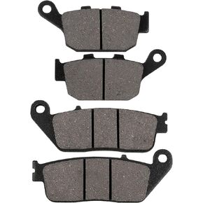 LOCOPOW Front & Rear Brake Pads for Honda CB500F CB300F CB500X CBR250R CBR300R CBR500R CMX300 CMX500 Rebal 300 500 CTX700 NC700 NC750 2011-2023