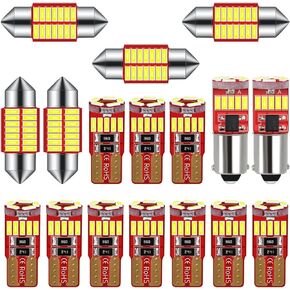 White Interior LED Light 17-pc Kit Compatible with Lexus GX470 2003-2009 Model