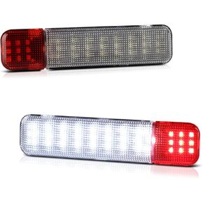 VIPMOTOZ RGB Full LED Interior Door Panel Courtesy Lamp w/Remote Compatible With 1995-2007 Silverado Sierra C/K Pickup Suburban Yukon Tahoe Clear Lens Chrome Housing Driver & Passenger Side Pair Set
