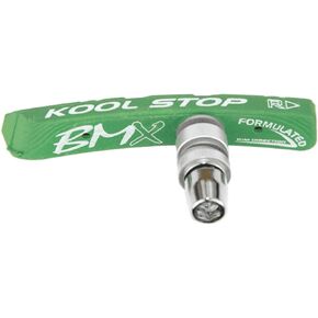Kool Stop BMX Brake Shoes, Nutted - 1 Par, Hot Lime Green