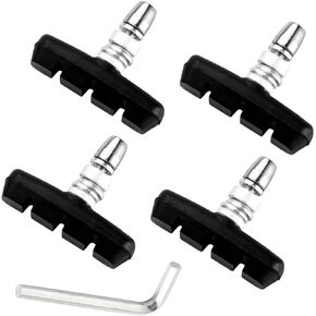 CNC 2 Pairs Bicycle V-Brake Pads, Bike 70mm V Brake Blocks Set, Cantilever Brake Pads