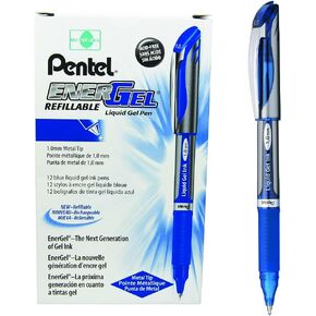 Pentel EnerGel Xm 1.0 mm Tip Pen (Pack of 12), Black