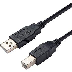 6Ft Replacement Midi USB Cable Cord for Audio Interface, Midi Keyboard, USB Microphone, Mixer, Speaker, Monitor, Instrument, Strobe Light System Laptop Mac PC