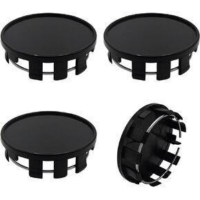 4 PCS Wheel Center Caps, Plastic 10 Clips Wheel Tyre Center Hub Caps Cover, Snap-in Type Car Rim Hub Caps with 54mm Outer Dia and 50mm Inner Dia, Universal Car Accessories
