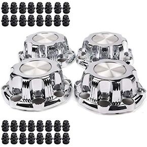 PIT66 8 Lugs Wheel Center Cap HubCaps, Compatible with 01-07 Chevy Silverado GMC Sierra 1500/99-08 Silverado Sierra 2500/00-08 Suburban/ 02-06 Avalanche, 16 Inch Rim,4Pcs