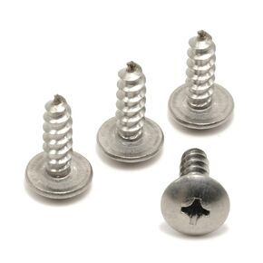 Stainless License Plate Screws Compatible with Subaru - Front or Rear - Black Oxide - 18-8/304 Grade Stainless Steel - Fits All Models (Outback, Forester, Impreza etc) (Pack of 4)