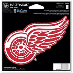 NHL Detroit Red Wings Color 4.5 x 6 Die Cut Magnet