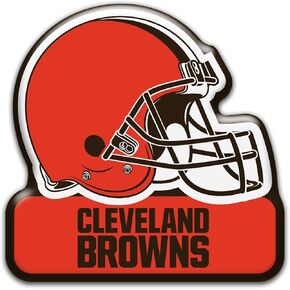 خوذة أمينكو NFL كليفلاند براونز 3 بوصة مغناطيس عالي التحمل