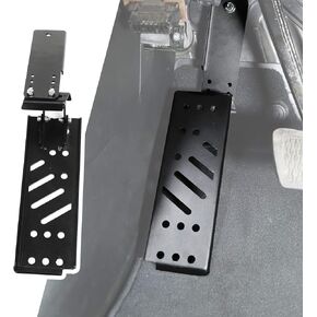 JeCar Dead Pedal Steel Foot Rest Compatible with Jeep Wrangler 2018-2023 JL JLU, Black (DO NOT Fit 4xe Model)