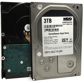 MaxDigitalData 3TB 32MB Cache 5700PM SATA 6.0Gb/s 3.5" Internal Surveillance CCTV DVR Hard Drive (MD3000GSA3257DVR) - 2 Year Warranty
