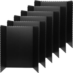Kosiz 6 Pcs Tri Fold Presentation Board for School Portable Trifold Display Exhibition Board Corrugated Lightweight Poster Board for Business Presentations Projects Memorial Photo(White,16 x 24'')