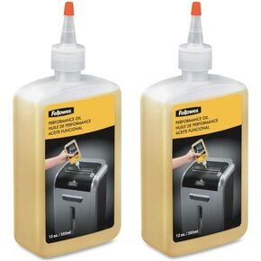 Fellowes Powershred Shredder Performance Oil, 12 oz. Bottle with Extension Nozzle, Sold as 2 Each
