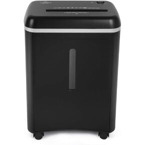 WOLVERINE 8-Sheet Super Micro Cut High Security Level P-5 Ultra Quiet Paper/Credit Card Home Office Shredder with 4.5 gallons Pullout Waste Bin SD9101 (Black)
