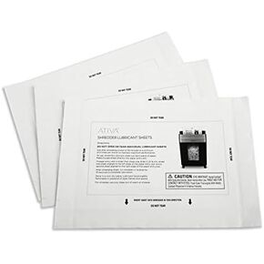 Ativa™ Shredder Lubricant Sheets, Pack Of 100 Sheets