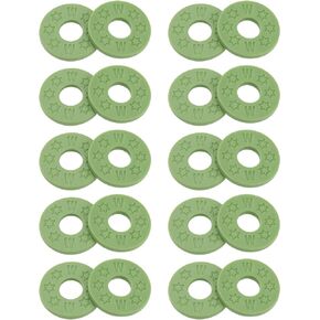 20Pcs Yootones Guitar Strap Locks Silicone Strap Locks Rubber Guitar Strap Blocks Compatible with Guitar Protect (Black)