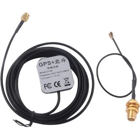 Waterproof Active GPS Navigation Antenna DC 3V-5V, Connectors SMA Male Plug M8030 GPS Antenna 28dB Gain for GPS Module Receiver Tracking