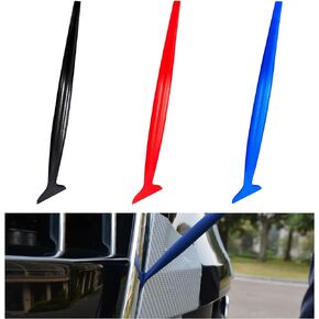 Ziciner 3PCS Car Wrapping Vinyl Tool Kit, 3 in 1 Flexible Micro Squeegee Curves Slot Tint Tool Set with Different Hardness, Universal Window Film Application for Vehicle Wrapping