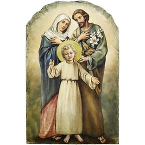 Catholic Divine Mercy Icon Tile Plaque with Stand, 8 1/2 Inch
