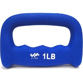 JFIT Neoprene D Grip Dumbbells - Single Weights 1LB-5LB - Premium Non-Slip, Hand Weights, Ergonomic Design