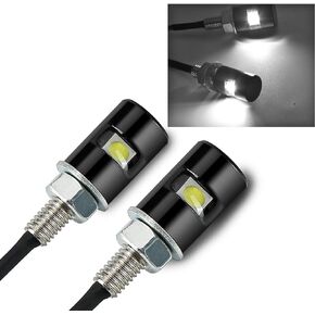 RUPSE 2ps License Plate Light,12V Waterproof LED Bulb,License Tag Screw Bolt Lamp for Car Motorcycle Truck RV ATV Bike (Blue)