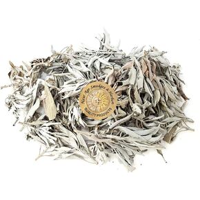 1 LB-Premium Organic California White Sage Leaves/Clusters. Use for Home Cleansing Rituals, Meditation, Smudging Rituals. Packaged in USA by New Age Smudges & Herbs®
