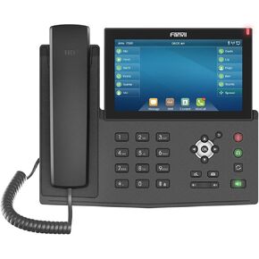Fanvil X7 Enterprise VoIP Phone, 7-Inch Color Touch Screen, 20 SIP Lines, Power Adapter Not Included