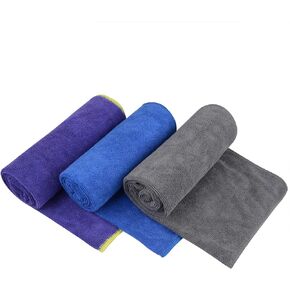 KinHwa Absorbent Workout Towels for Gym Soft Gym Towels for Sweat Microfiber Sports Towel Perfect Size for Workouts, Hot Yoga, Running, Biking or Camping 16inch x 31inch 3 Pack