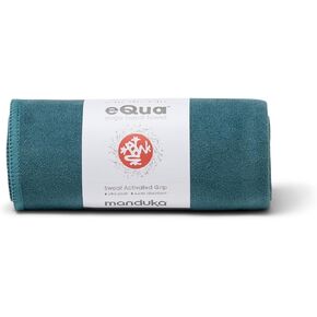 منشفة اليوغا Manduka eQua، ماصة، سريعة الجفاف، غير قابلة للانزلاق لليوجا وصالة الألعاب الرياضية والبيلاتس واللياقة البدنية في الهواء الطلق in Saudi Arabia
