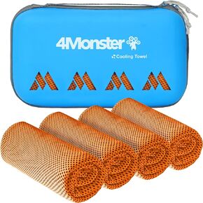 4Monster Cooling Towel for Neck and Face,Microfiber Cold Towel for Hot Weather,Quick Dry Ice Chilly Towel Cooling Rags for Neck Stay Cold for Gym,Yoga,Sport,Running,Camping,Fitness(40 x 12 inches)