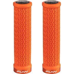 Funn Holeshot Mountain Bike Grips with Single Lock On Clamp, Lightweight and Ergonomic Bike Handle Grips with 22 mm Inner Diameter, Hardened End Bicycle Handlebar Grips for MTB/BMX