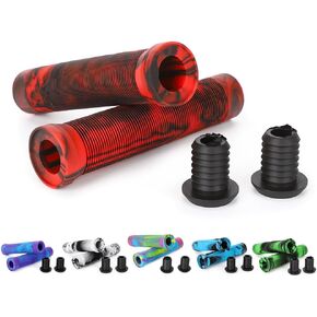 Scooter Grips - Mixed Color Bike Bicycle MTB Scooter Handlebar Grips | 145mm Soft Handle Grips for Pro Stunt Kick Scooter, BMX Bikes,Mountain Bike