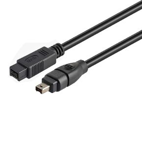 Herfair Firewire Cable IEEE 1394 9Pin to 4Pin Wire Firewire 800 to 400 Cable for DV Camera Camcorder (6ft, 9Pin Firewire 800 to 4Pin Firewire 400)