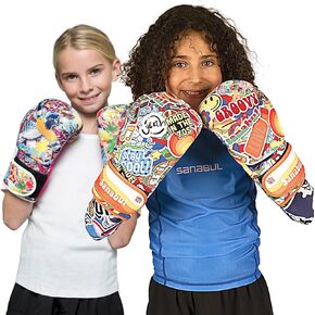 Sanabul Sticker Bomb Kids Boxing Gloves | Youth Boxing Gloves with Fun Design, Optimal Support, and Easy-Clean Features