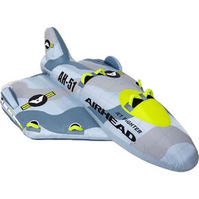 Airhead Jet Fighter | 1-4 Rider Towable Tube for Boating