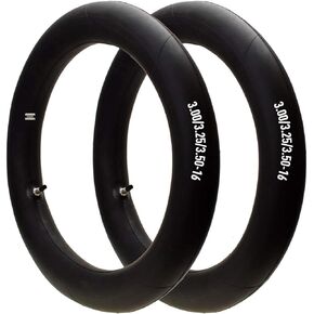 HIAORS 3.00-16 3.25/3.50-16 Motorcycle Inner Tube With Straight Valve Stem for 90/100-16 100/80-16 100/90-16 50cc 90cc 110cc Pit Dirt Bike 16 inch Tire Replacement Tube 2Pcs