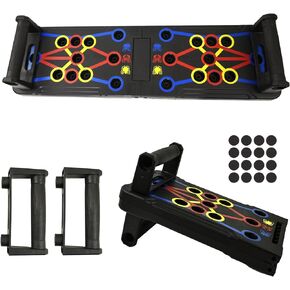 Push Up Board for Men & Women, Portable Foldable Multi-Function Push Up Bar, Chest Muscle Exercise Professional Homeworkout Equipment System Fitness Strength Training Equipment in Kuwait