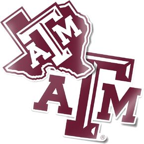 Texas A&M University Aggies TAMU Sticker Vinyl Decal Laptop Water Bottle Car Scrapbook (4 Inch Set V1)