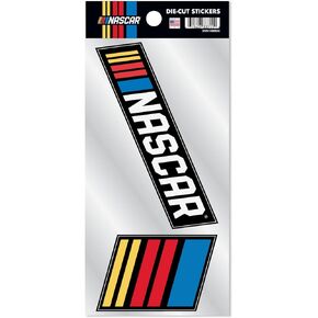 Rico Industries NASCAR Double Up Decal Sticker with Team Phrase, 9" x "4