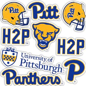 University of Pittsburgh Sticker Pitt Panthers Stickers Vinyl Decals Laptop Water Bottle Car Scrapbook T2 (Type 2)