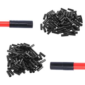 200pcs Bike Derailleur Shift and Brake Wire Cable Housing Ferrule End Caps, 100 pcs for 4mm derailleur /100 pcs for 5mm Brake Cable