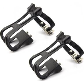 Leadrise1 Pair Nylon Cycling MTB Road Mountain Bike Bicycle Pedal Toe Clip Strap Belts